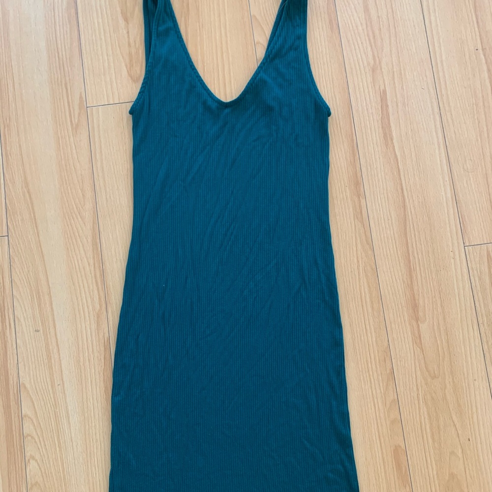NWOT Forever 21 Green Ribbed Tank Bodycon Dress💚